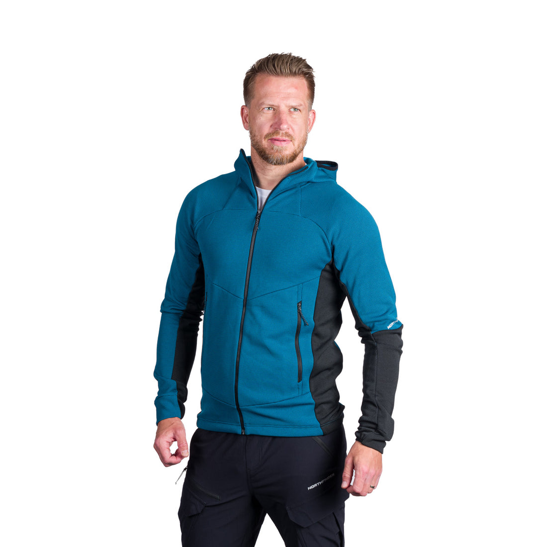 MI-3869OR men's melange hoody active sweater EGON