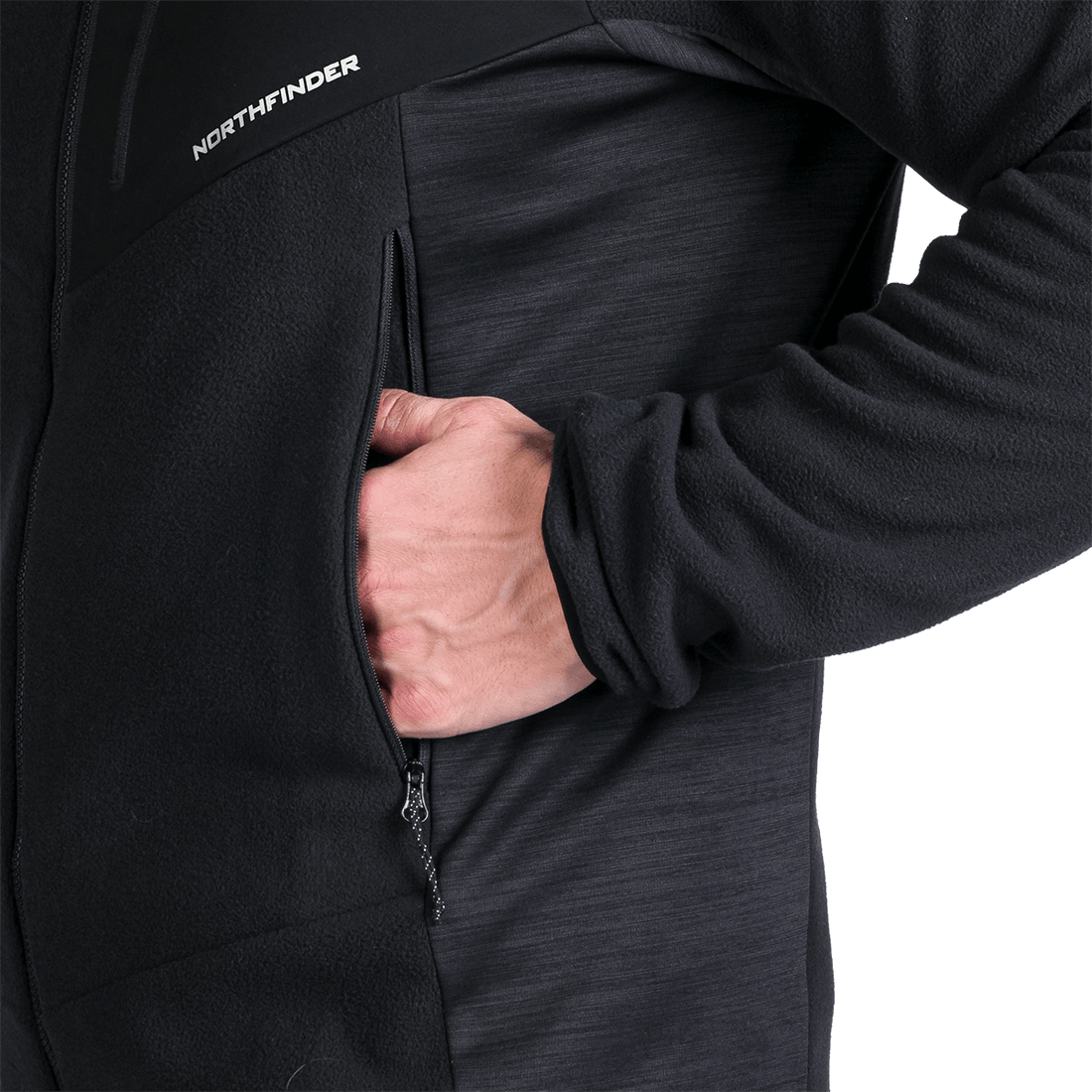 MI-3880OR men's fleece multisport active sweater JEDRZEJ