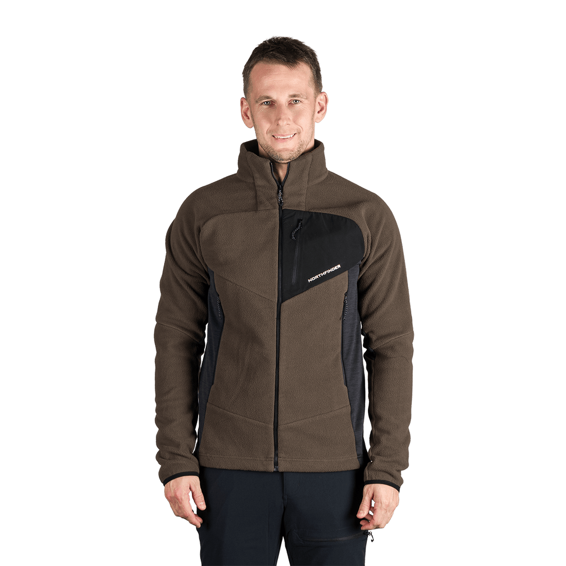 MI-3880OR men's fleece multisport active sweater JEDRZEJ