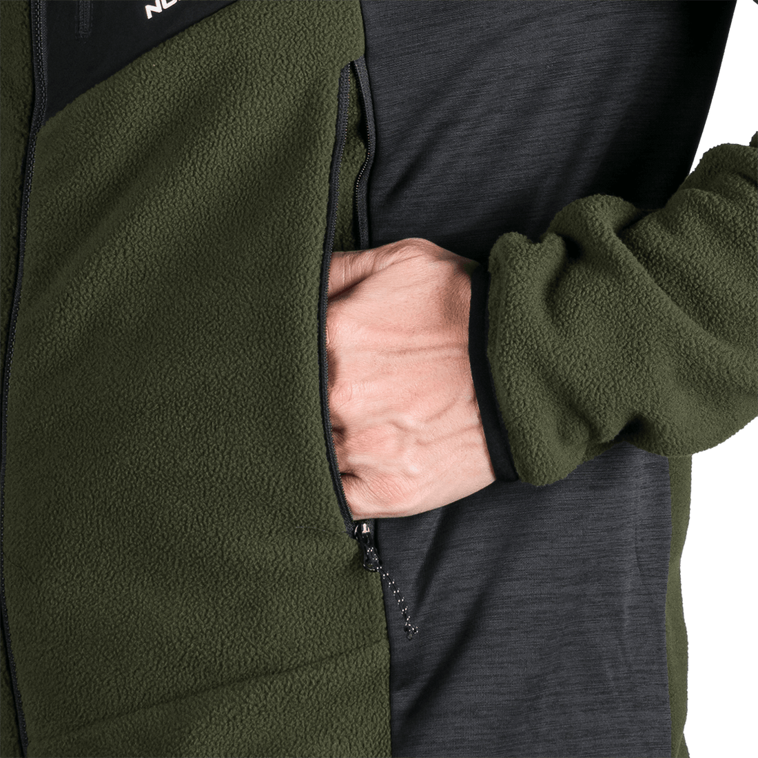MI-3880OR men's fleece multisport active sweater JEDRZEJ
