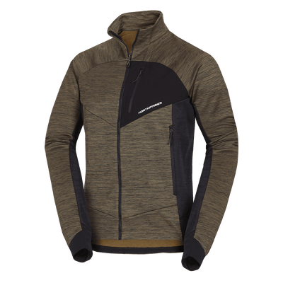 MI-3881OR men's melange trekking sweater JULISTE