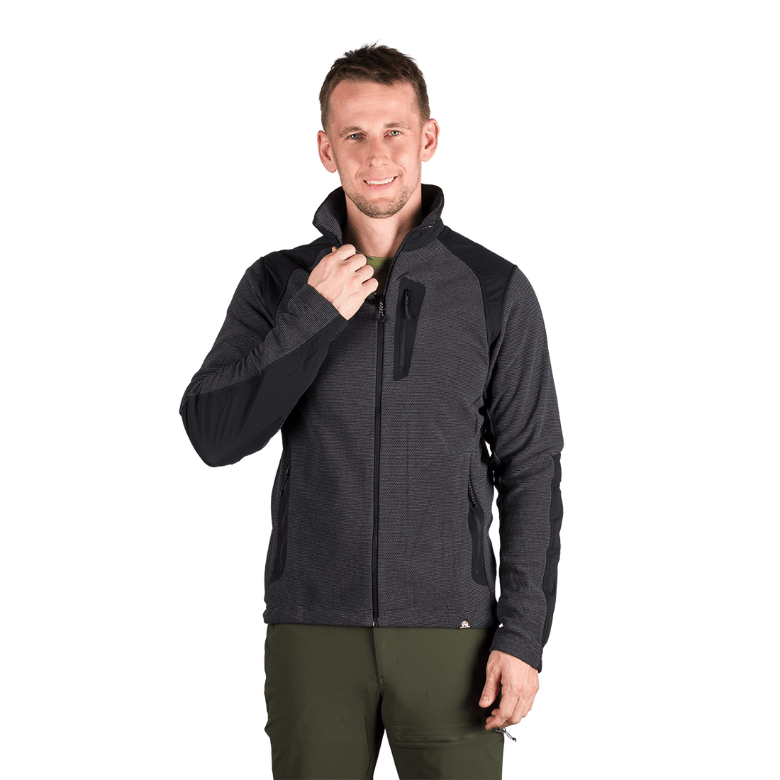 MI-3884OR men's trekking technical sweater with reinforcement SZYMON