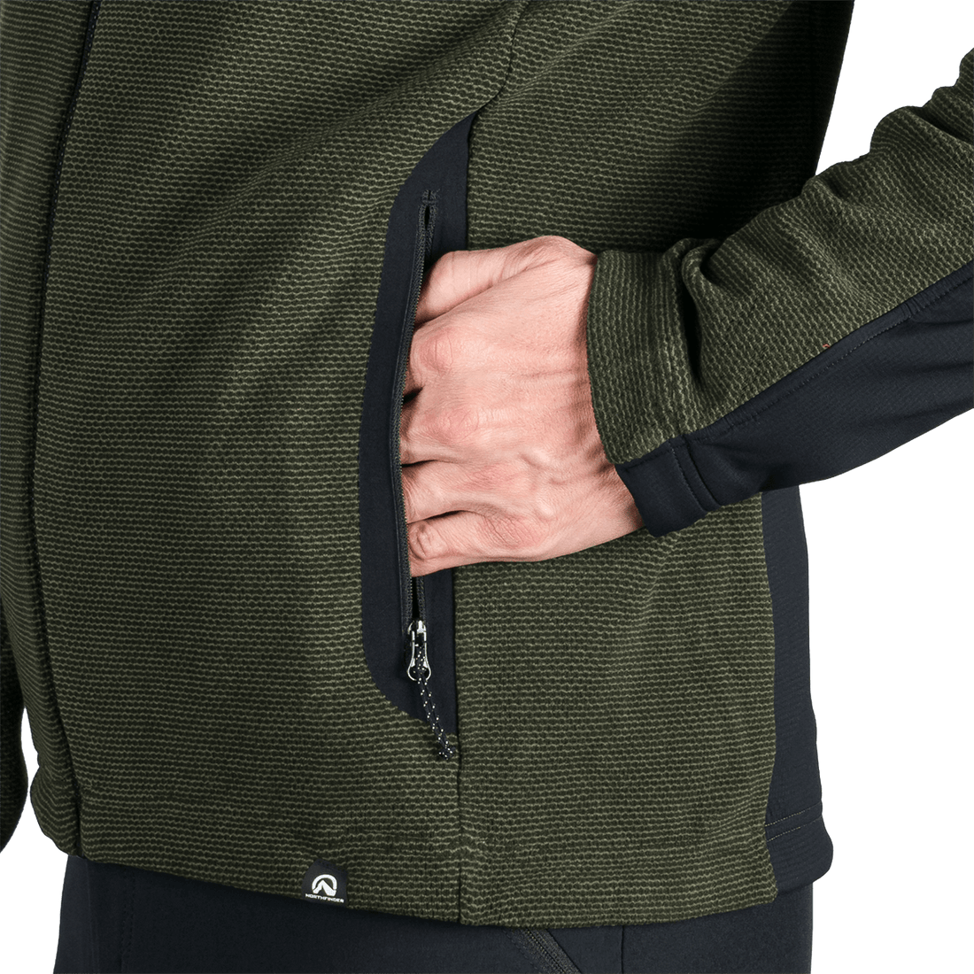 MI-3884OR men's trekking technical sweater with reinforcement SZYMON