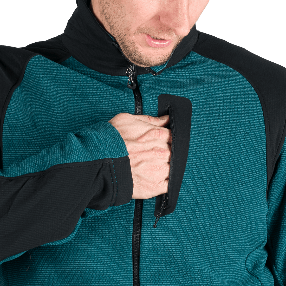 MI-3884OR men's trekking technical sweater with reinforcement SZYMON