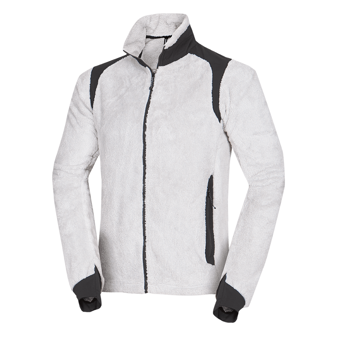 MI-3885OR men's sherpa fleece sweater with reinforcement MIKOLAJ
