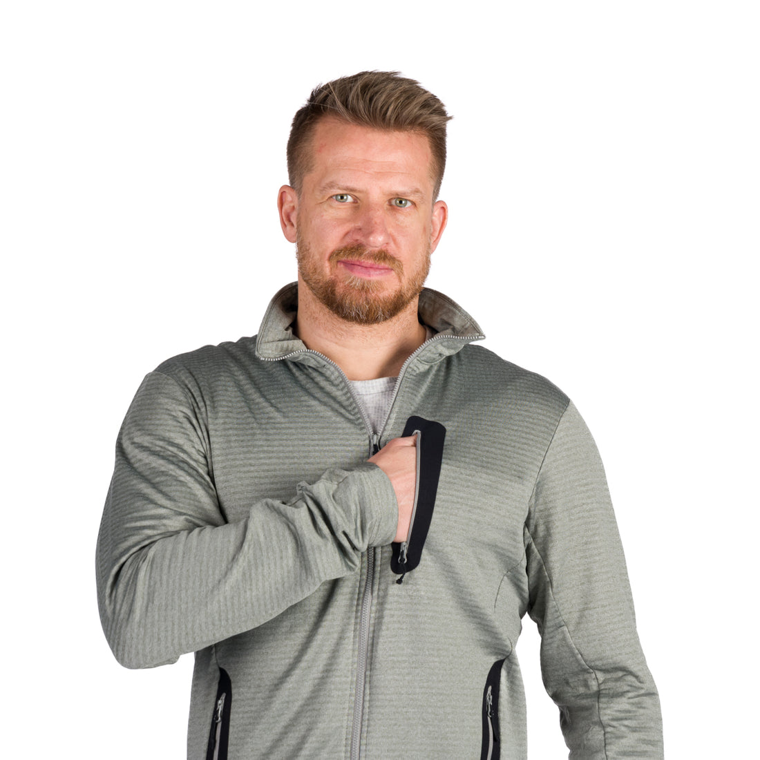 MI-3901OR men's fleece outdoor sweater
