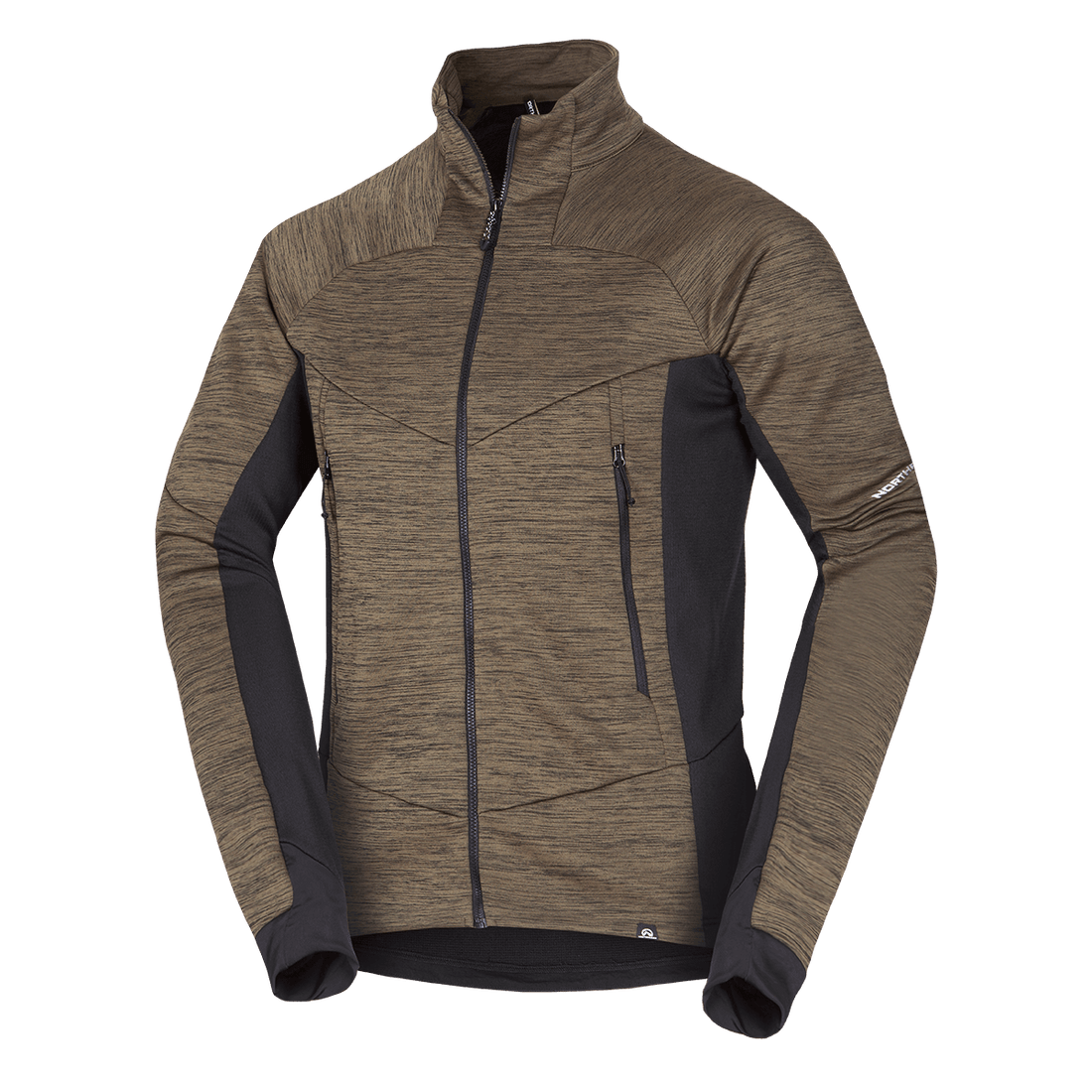 MI-3920OR men's melange fleece sweater ELIAS