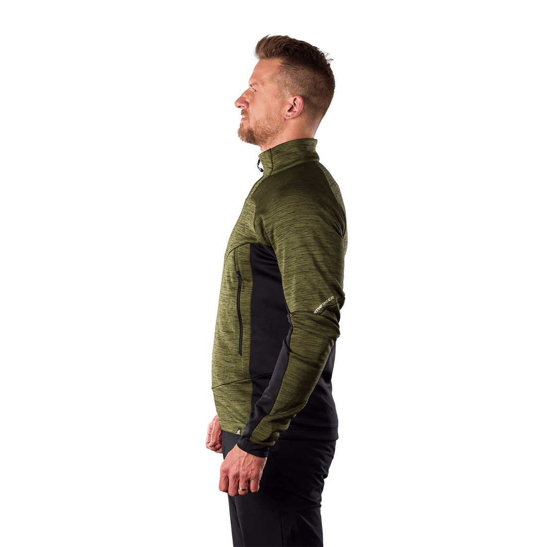 MI-3920OR men's melange fleece sweater ELIAS