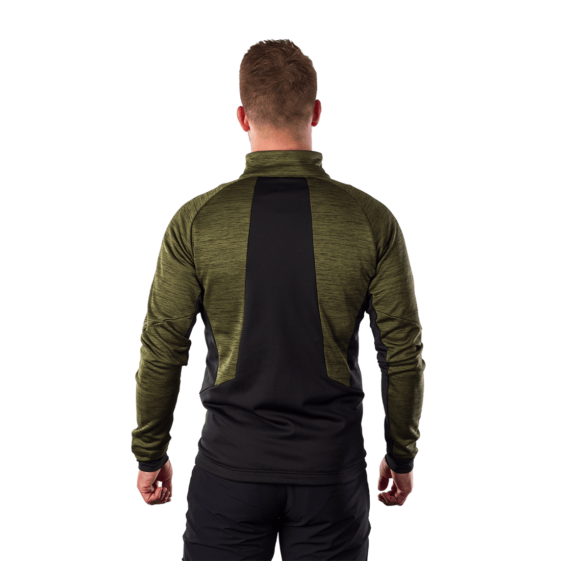 MI-3920OR men's melange fleece sweater ELIAS