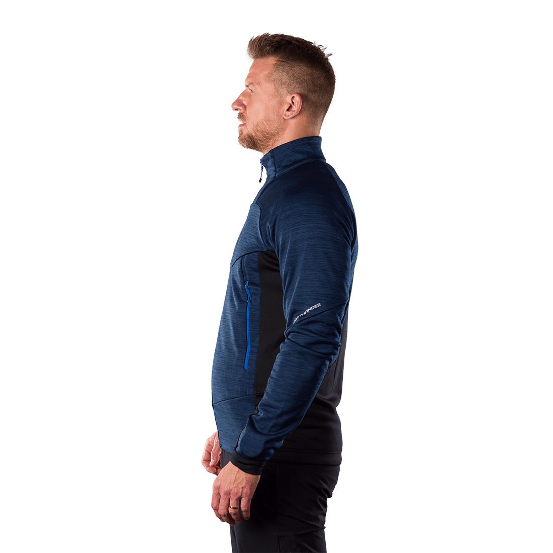 MI-3920OR men's melange fleece sweater ELIAS