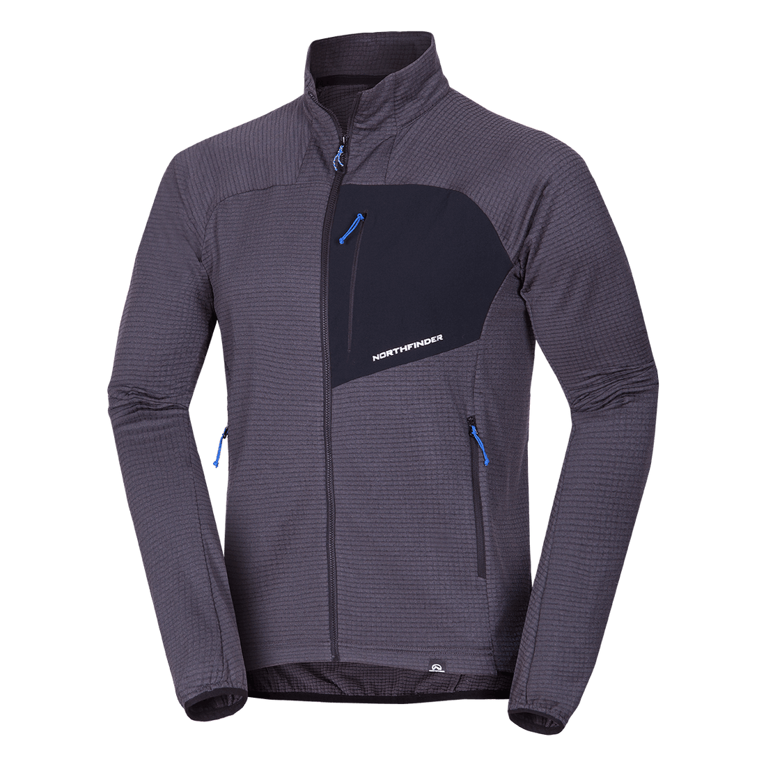 MI-3921OR men's fleece grid sweater EUSTACIO