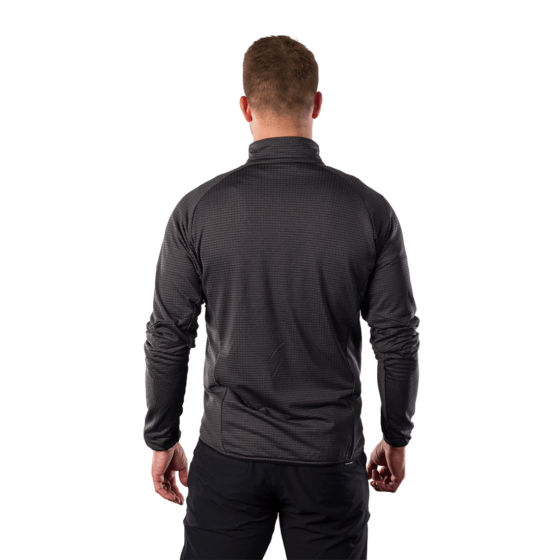 MI-3921OR men's fleece grid sweater EUSTACIO