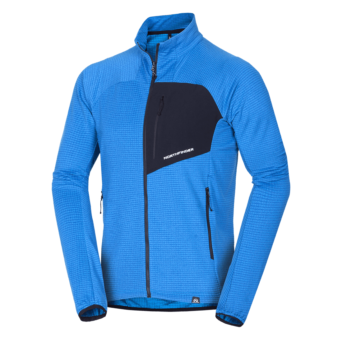 MI-3921OR men's fleece grid sweater EUSTACIO