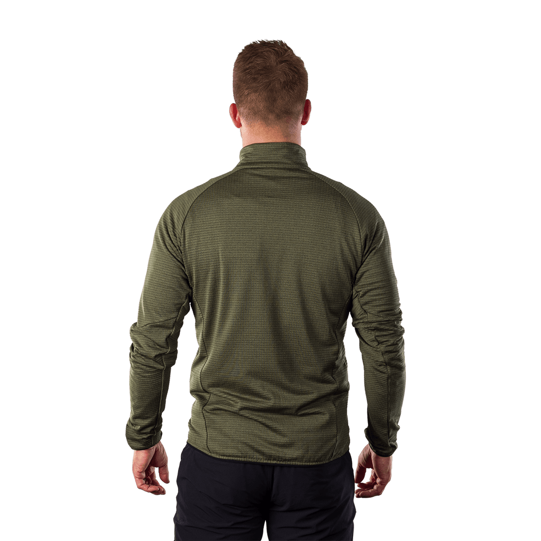MI-3921OR men's fleece grid sweater EUSTACIO