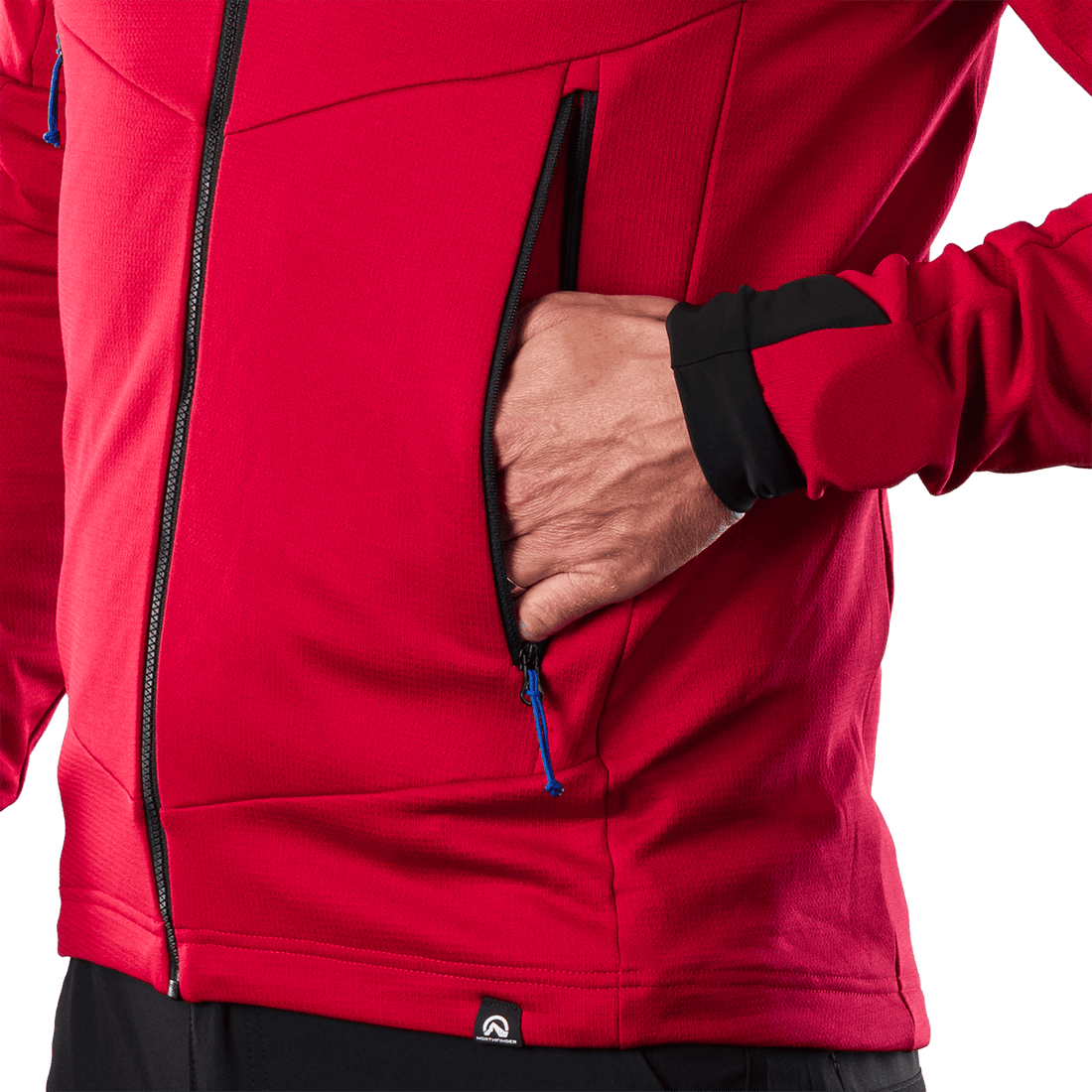 MI-3923OR men's lightweight fleece grid sweater JACINTO