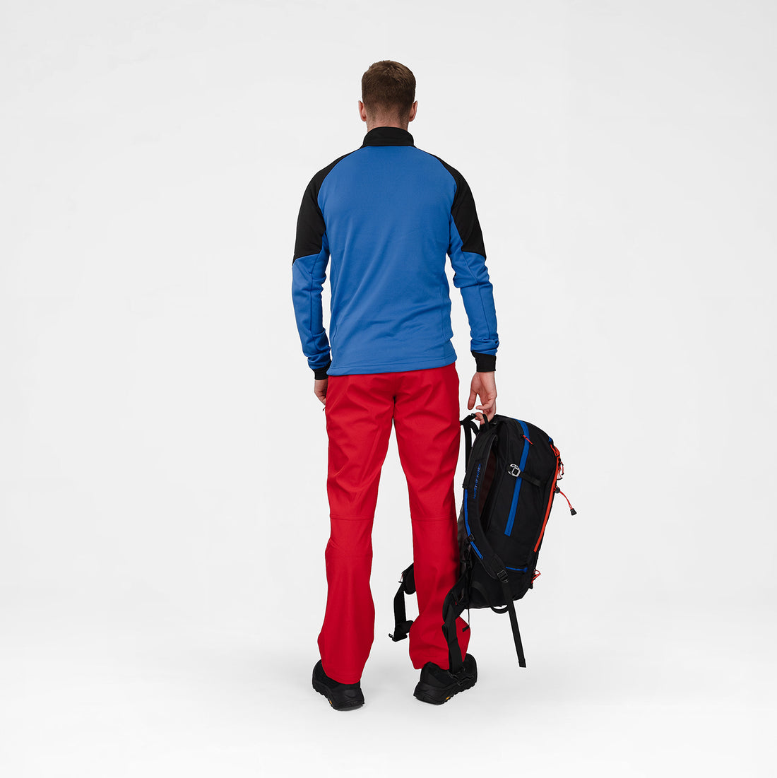 MI-3931OR men's lightweight fleece grid sweater JELENEC