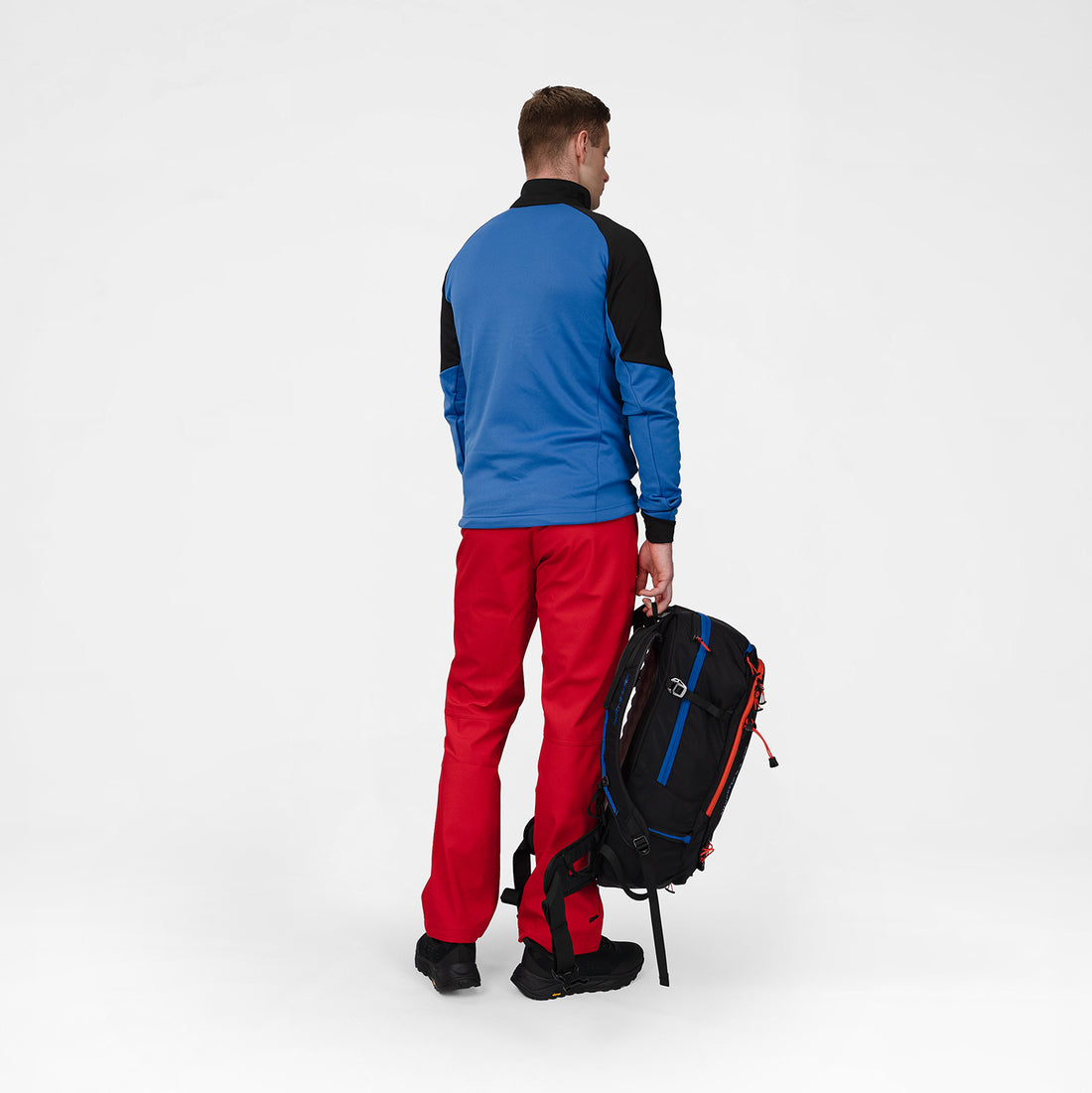 MI-3931OR men's lightweight fleece grid sweater JELENEC