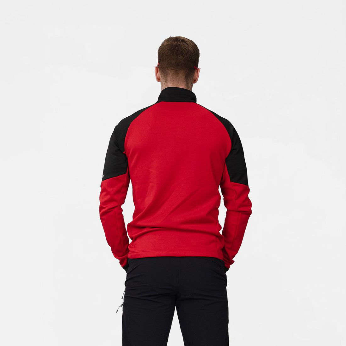 MI-3931OR men's lightweight fleece grid sweater JELENEC