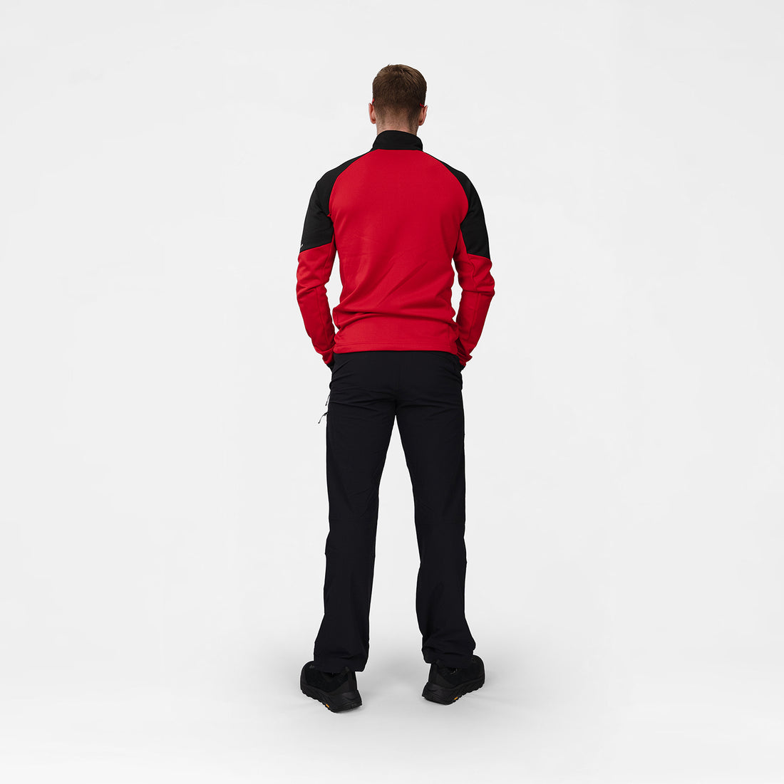 MI-3931OR men's lightweight fleece grid sweater JELENEC