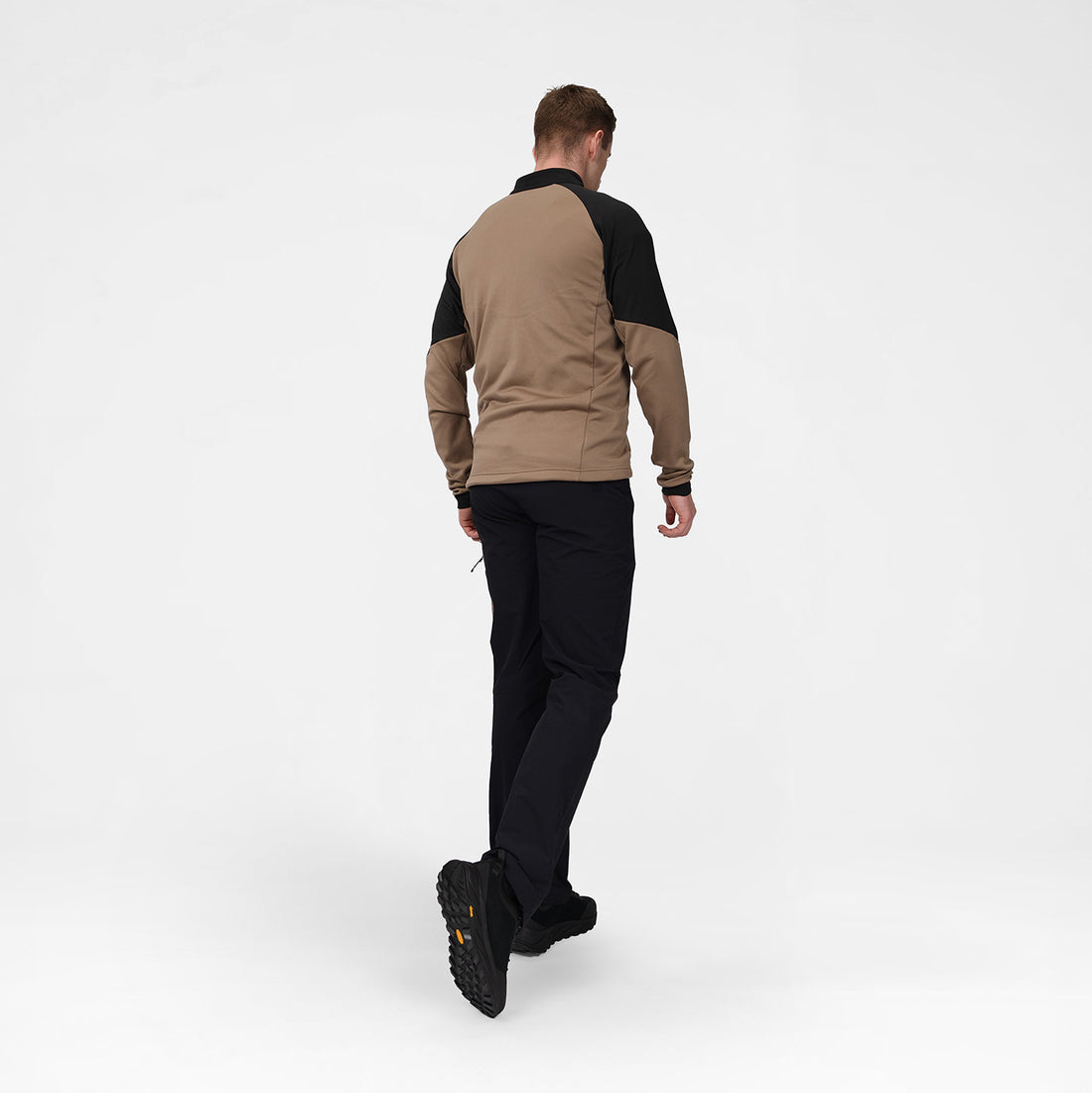 MI-3931OR men's lightweight fleece grid sweater JELENEC