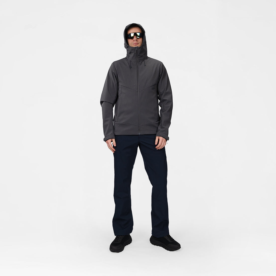 MI-3931OR men's lightweight fleece grid sweater JELENEC