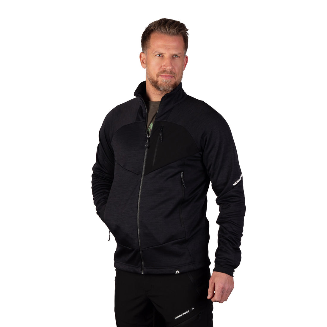 MI-3941OR men's melange trekking sweater RIGOBERT