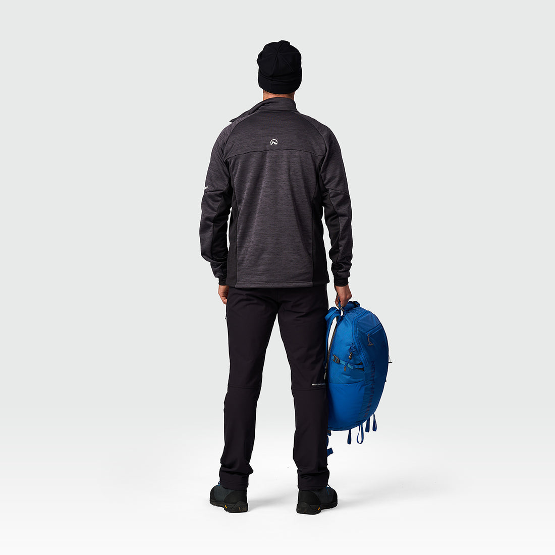 MI-3941OR men's melange trekking sweater RIGOBERT