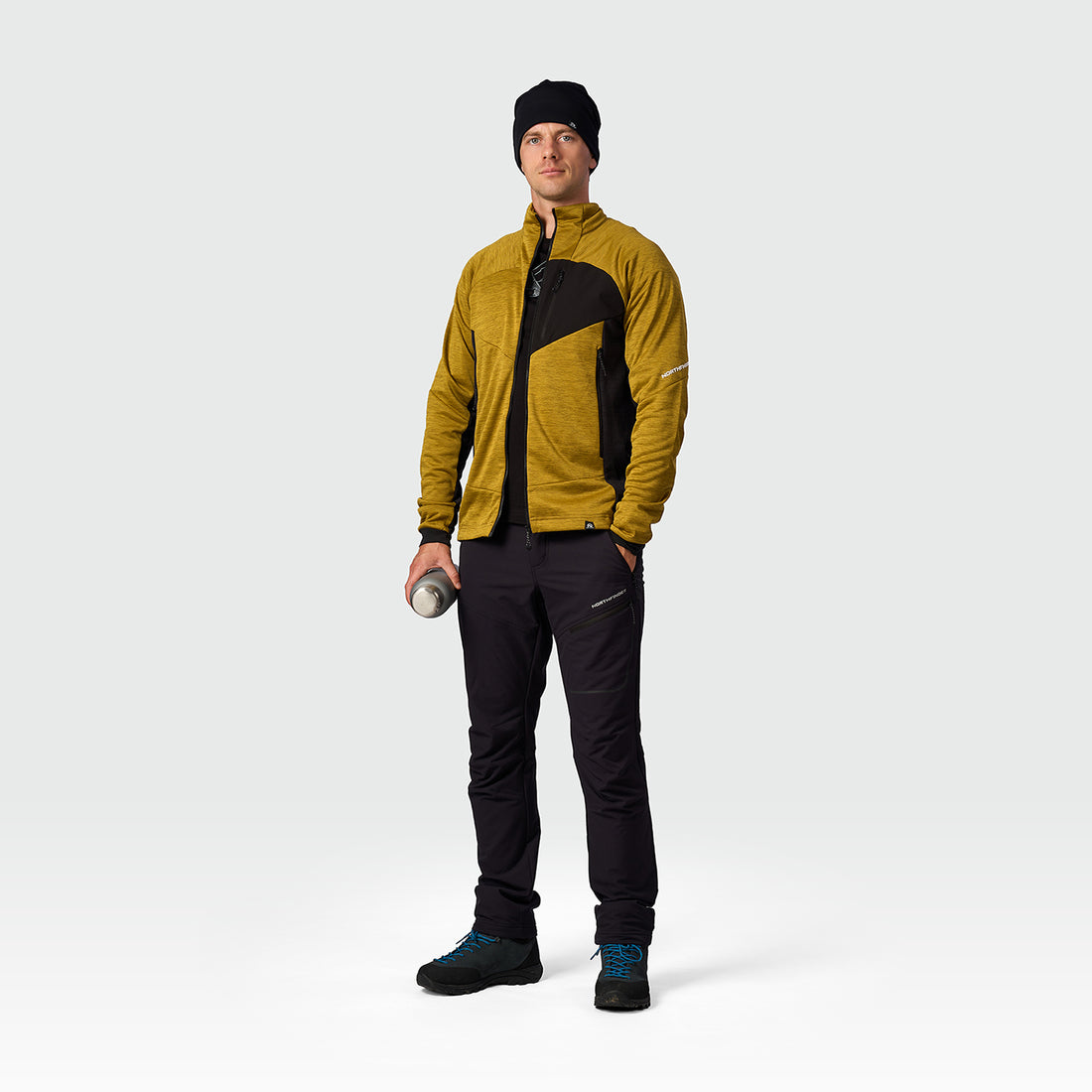 MI-3941OR men's melange trekking sweater RIGOBERT