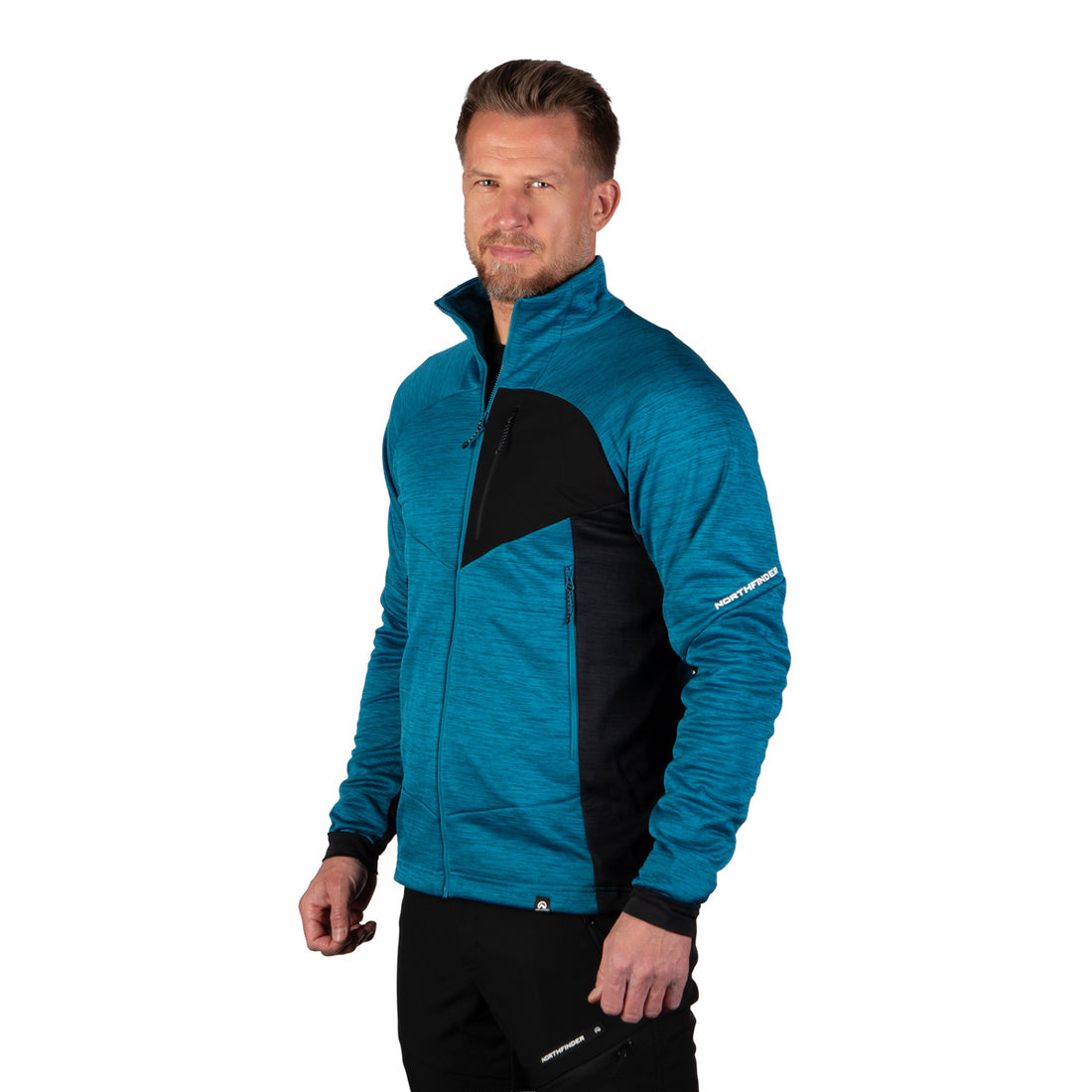MI-3941OR men's melange trekking sweater RIGOBERT