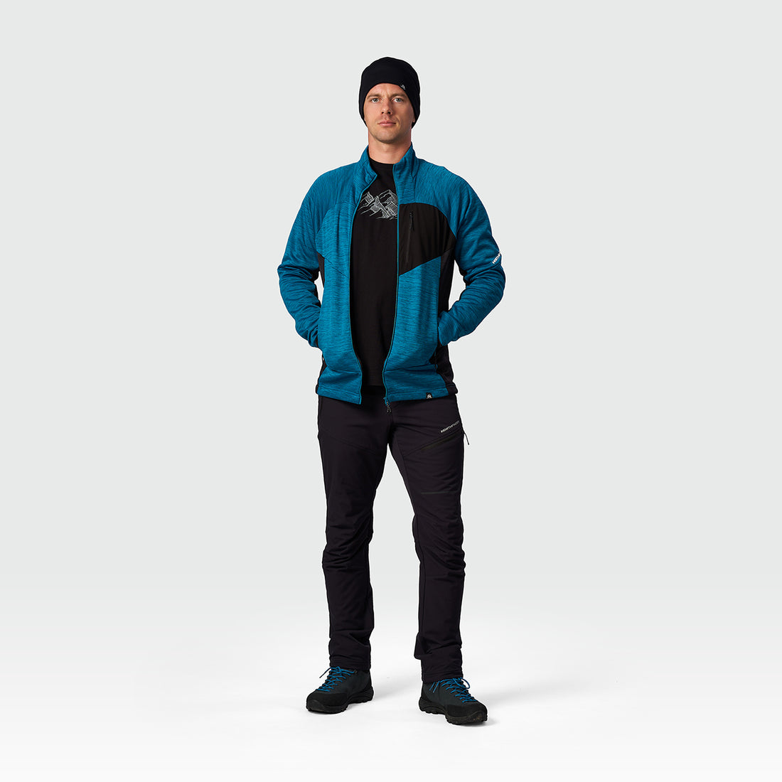 MI-3941OR men's melange trekking sweater RIGOBERT