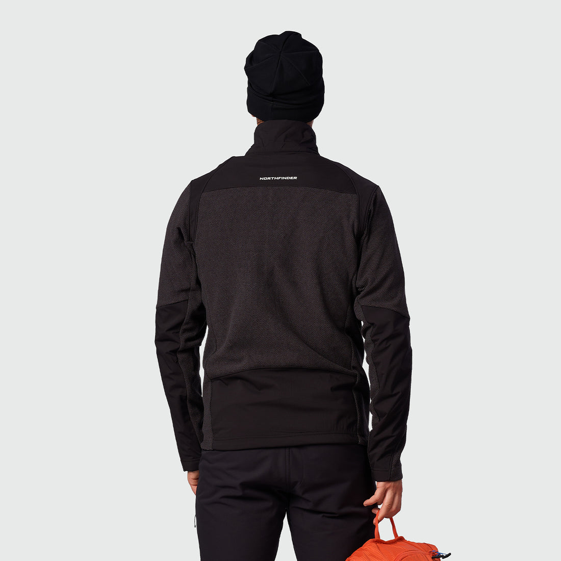 MI-3943OR men's trekking technical sweater with reinforcement TIAN