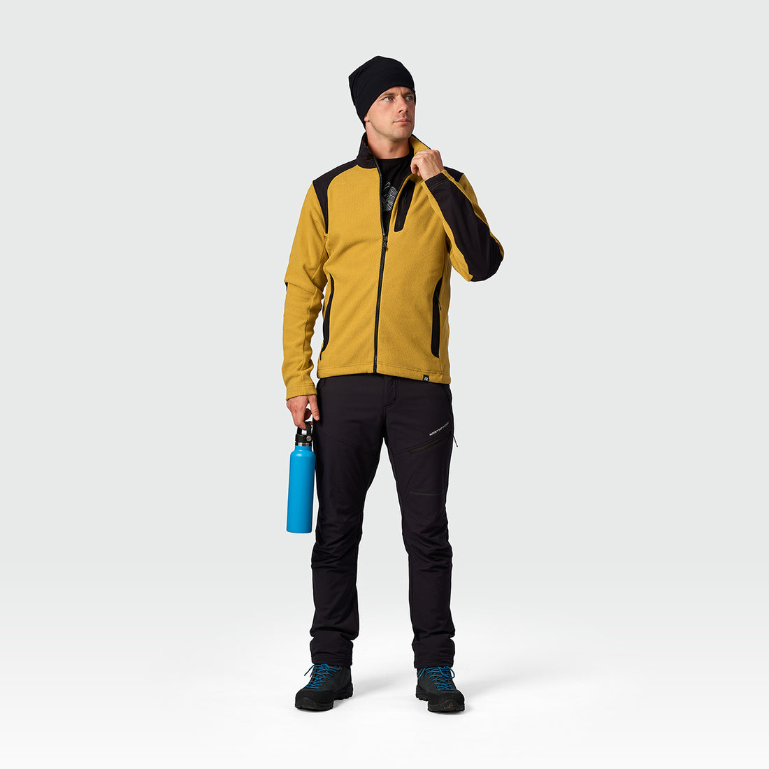 MI-3943OR men's trekking technical sweater with reinforcement TIAN