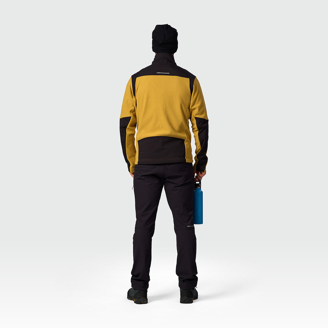 MI-3943OR men's trekking technical sweater with reinforcement TIAN