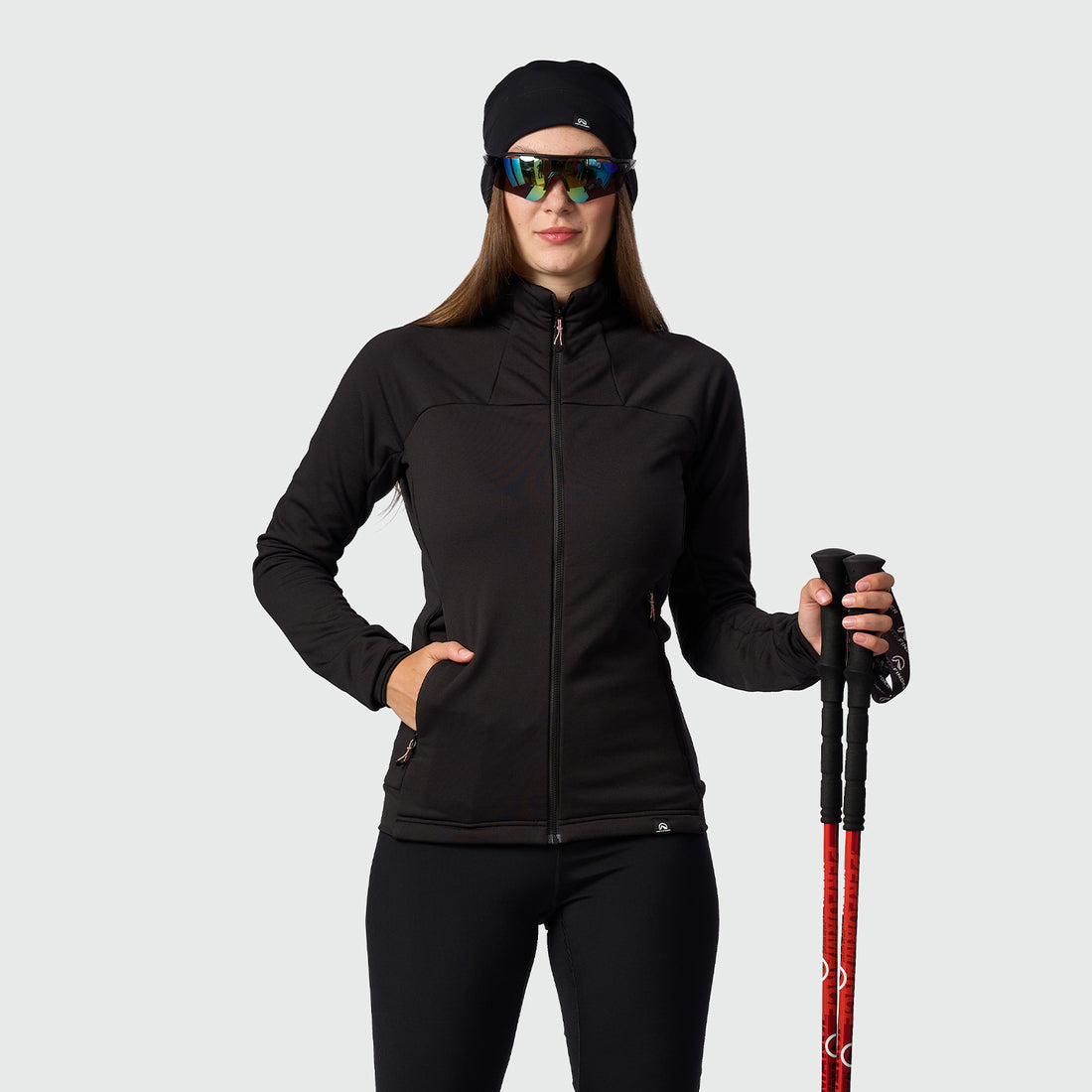 MI-46271SKP women's ski-touring sweater grid active sport full zip ZMRZLA1