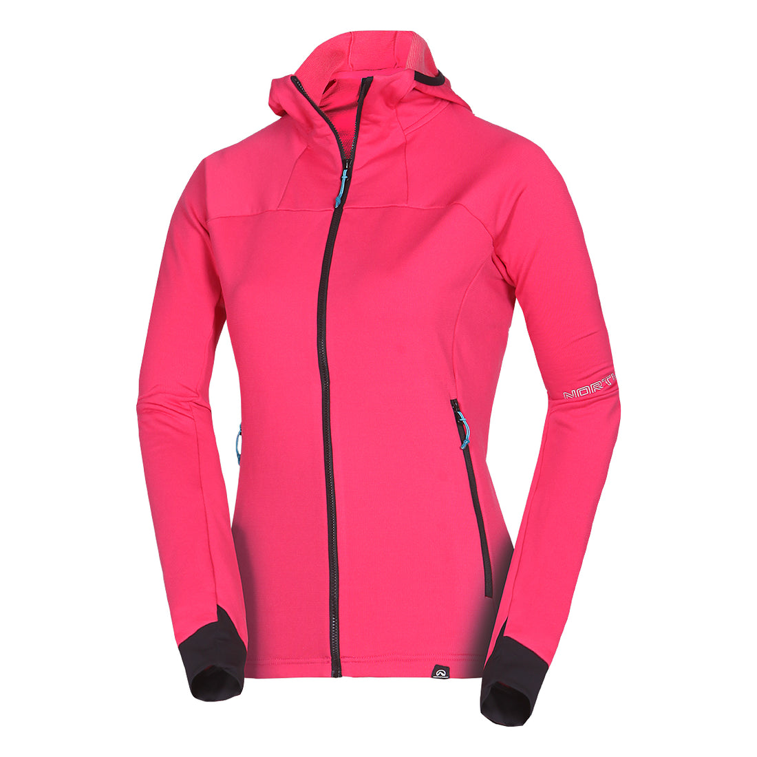 MI-4627SKP women's ski-touring sweater grid active sport full zip ZMRZLA