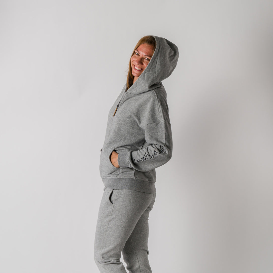 MI-4706SP women's active sweatshirt full zip BODA