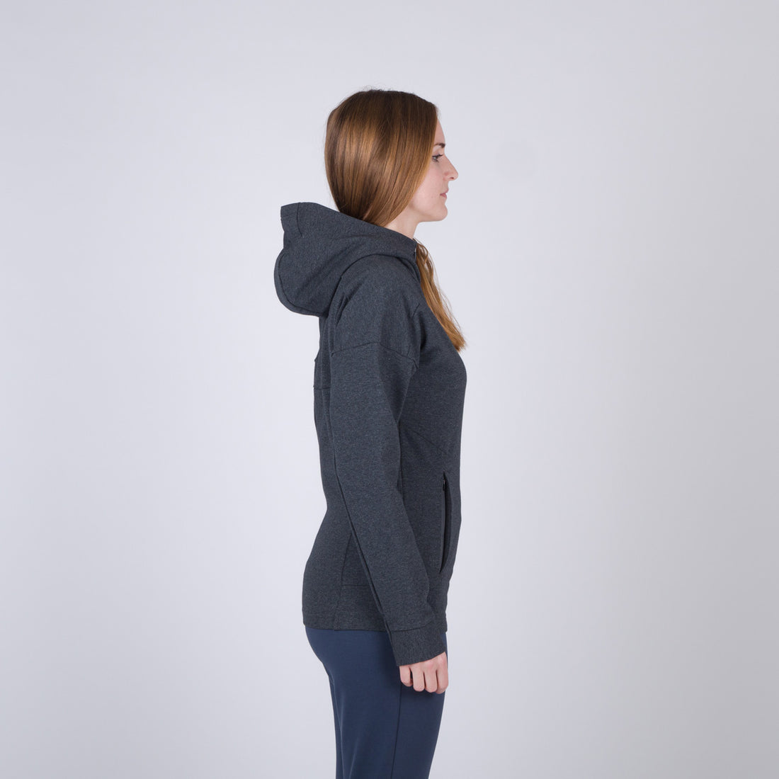MI-4707SP women's active sweatshirt full zip EMILEE