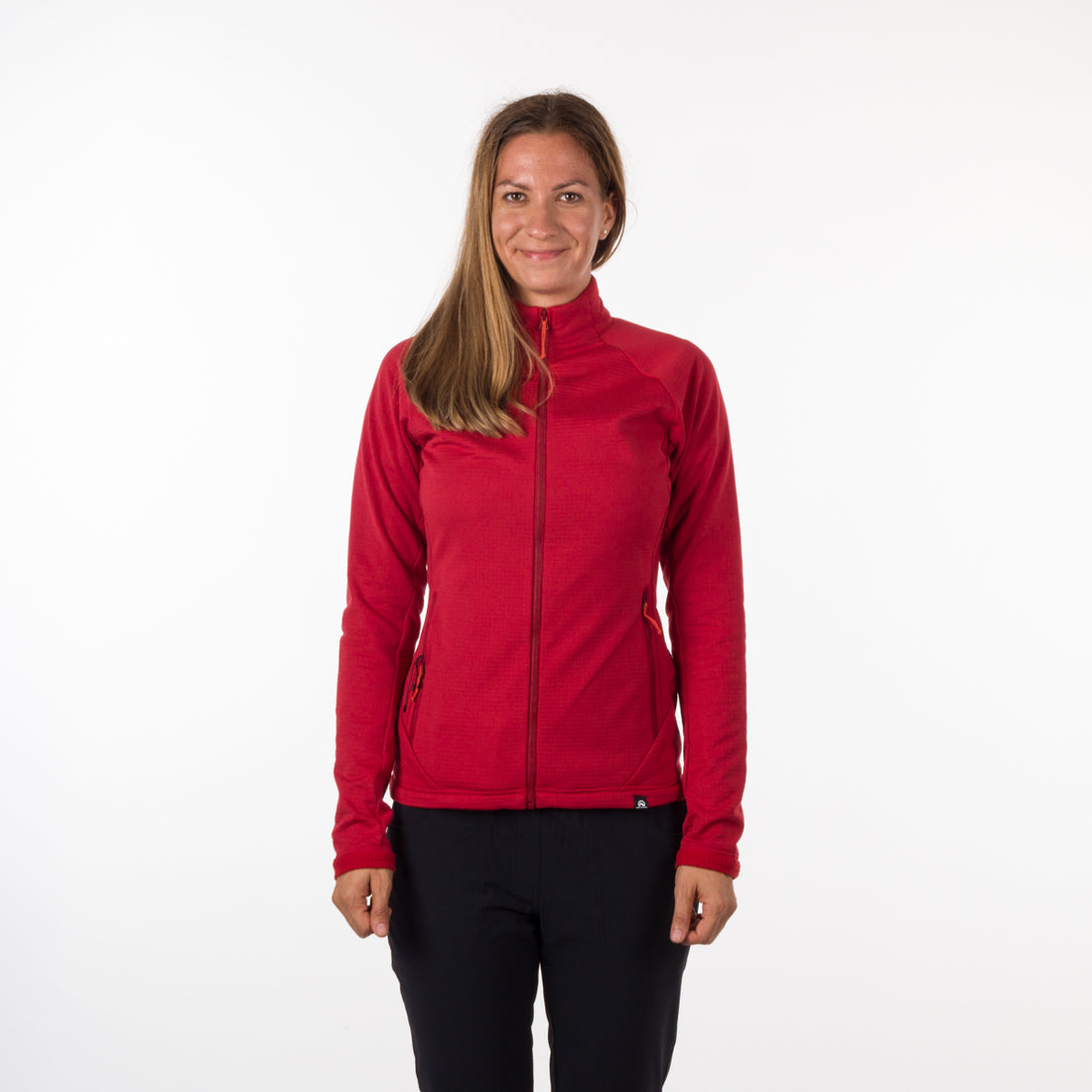 MI-4722OR women's grid fleece sweatshirt outdoor look MARYAM