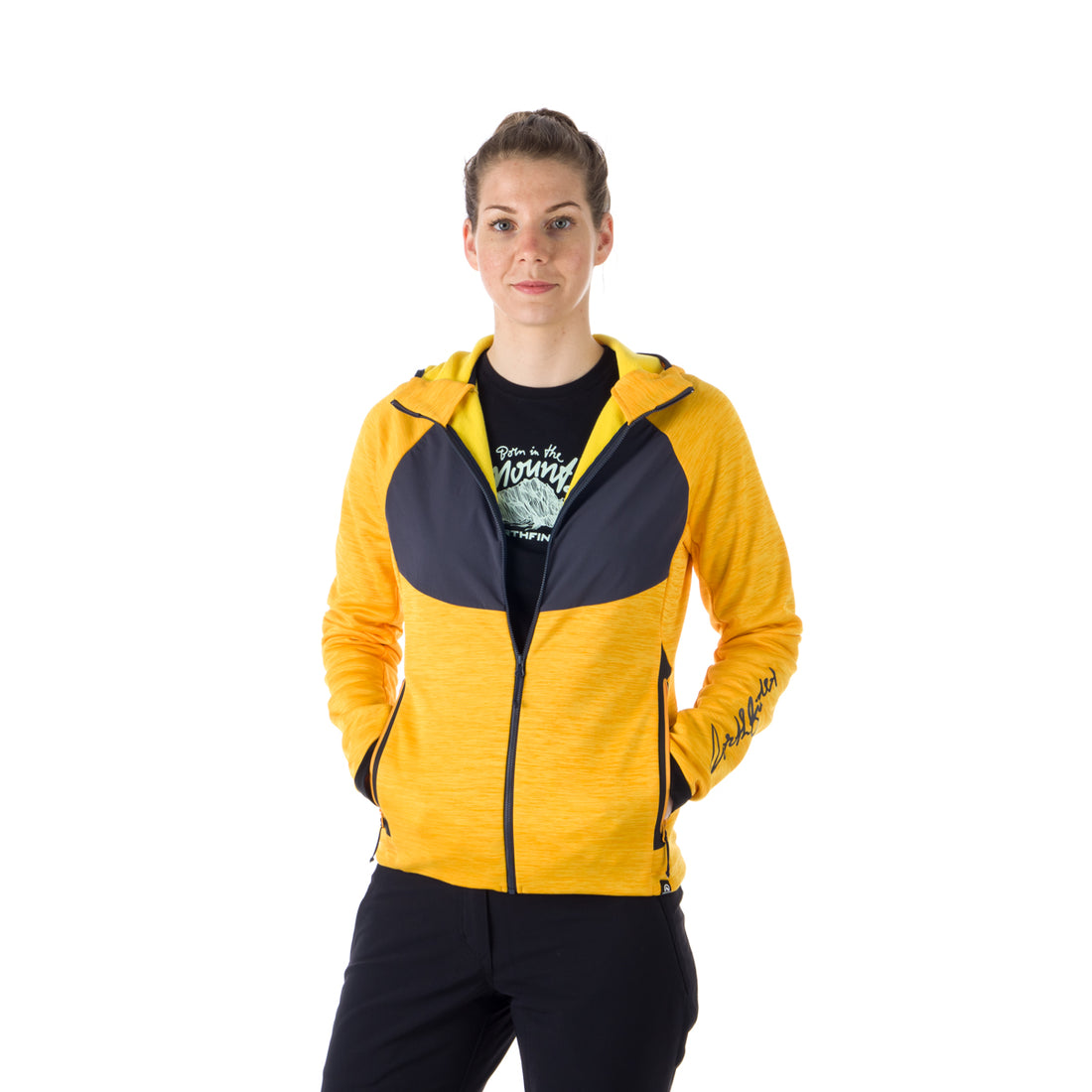 MI-4770OR women's melange outdoor active hoodie sweater ADDILYN