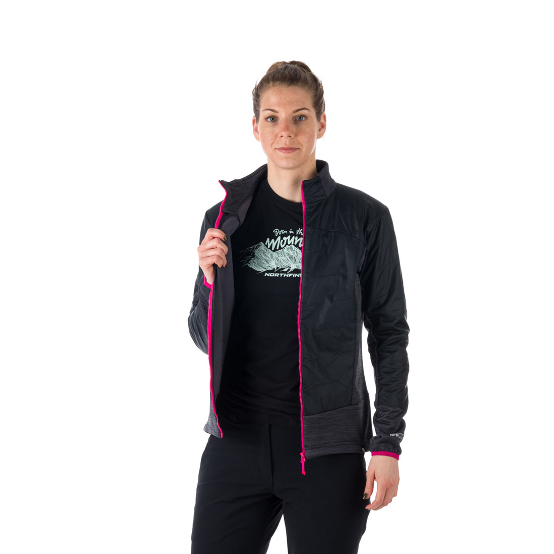 MI-4771OR women's hybrid windproof outdoor sweater ADDISYN