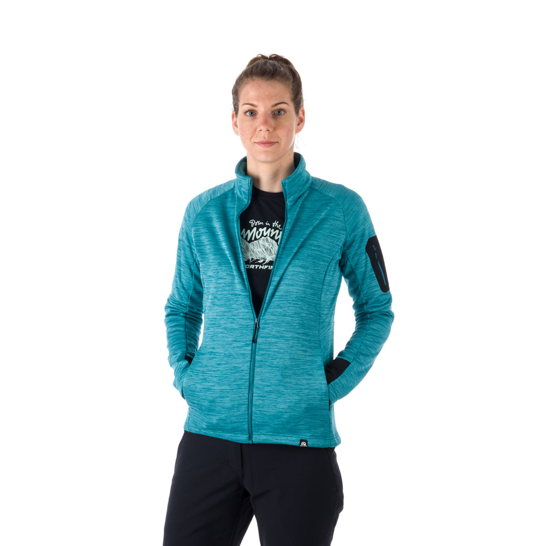 MI-4774OR women's melange active comfort sweater BERTHA