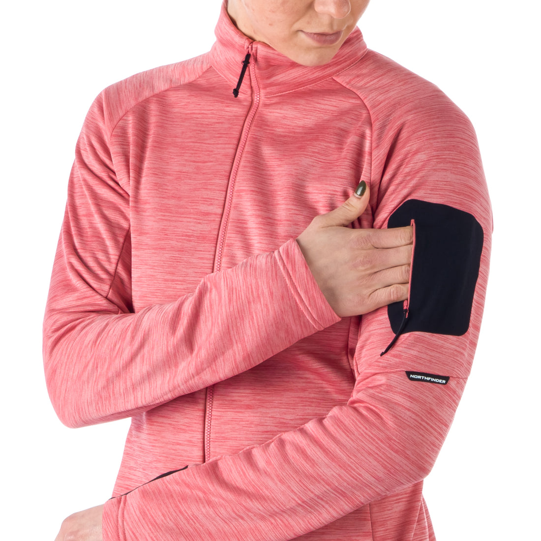 MI-4774OR women's melange active comfort sweater BERTHA