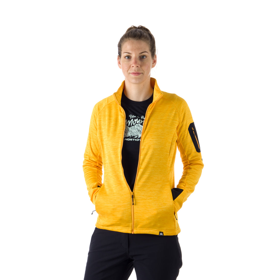 MI-4774OR women's melange active comfort sweater BERTHA