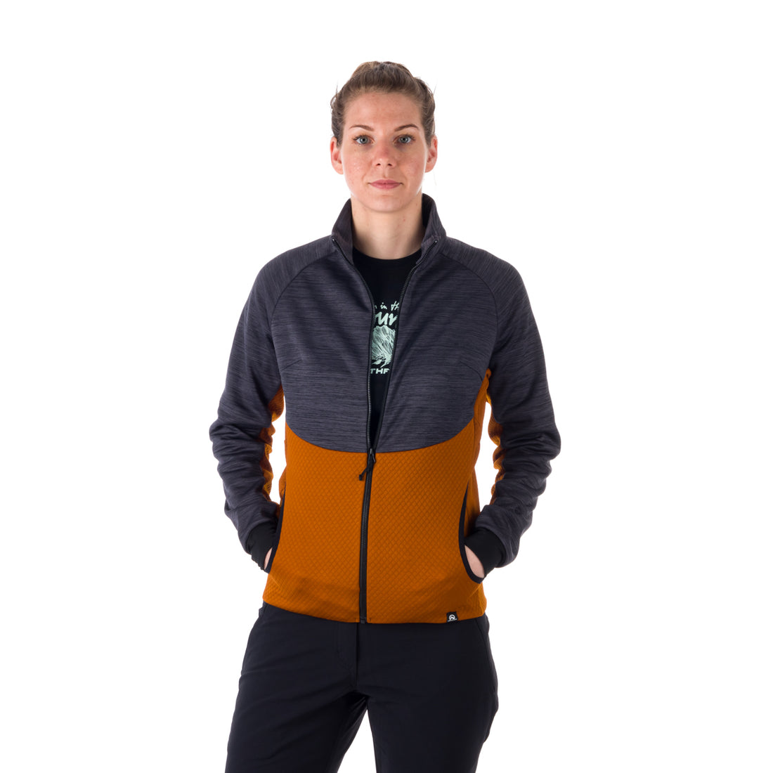 MI-4775OR women's outdoor melange active hoodie sweater BESS