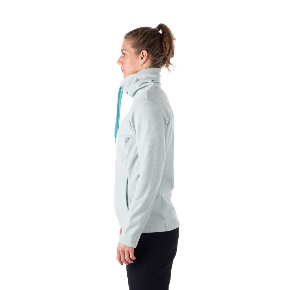 MI-4776OR women's outdoor fleece sweater melange style BETHANY