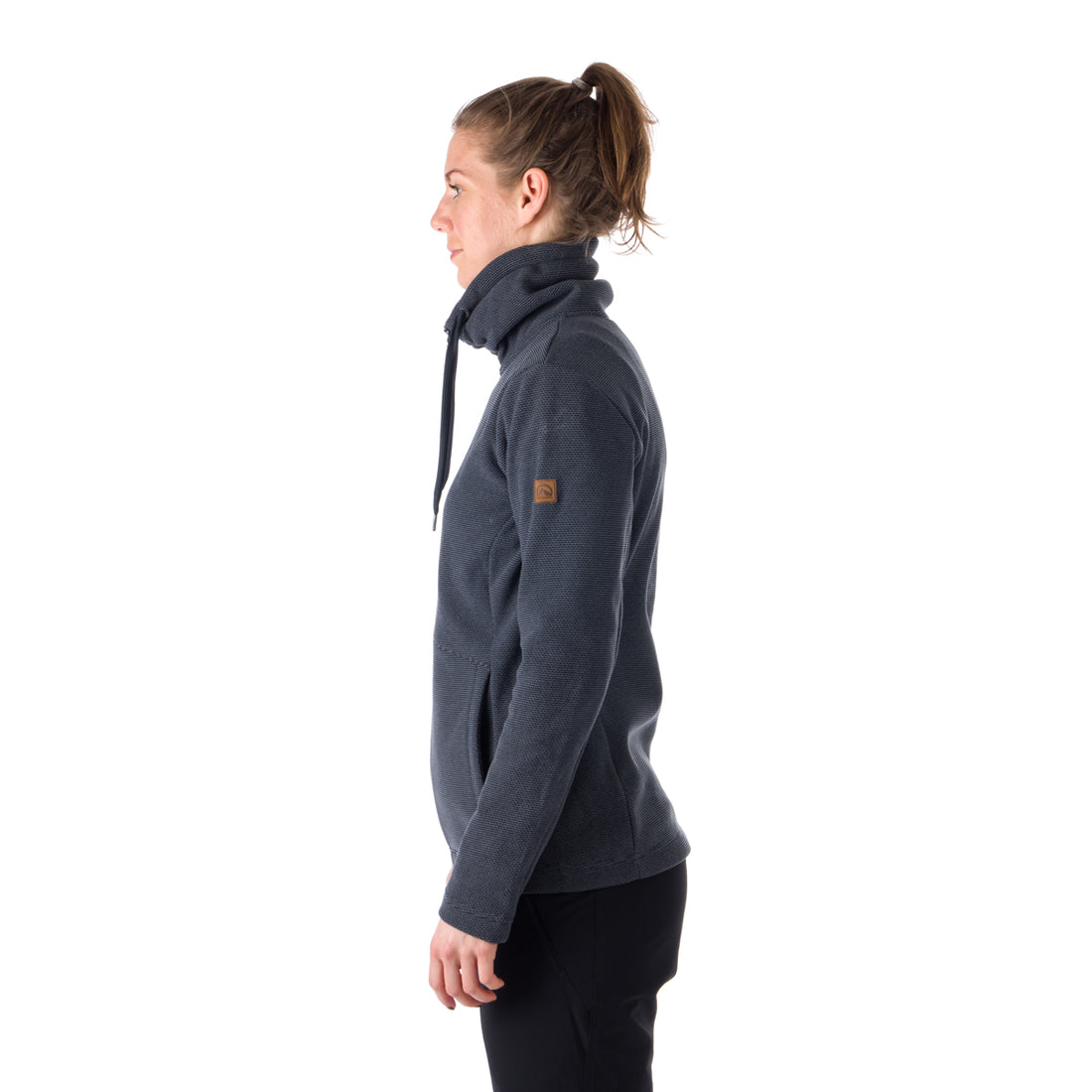 MI-4776OR women's outdoor fleece sweater melange style BETHANY