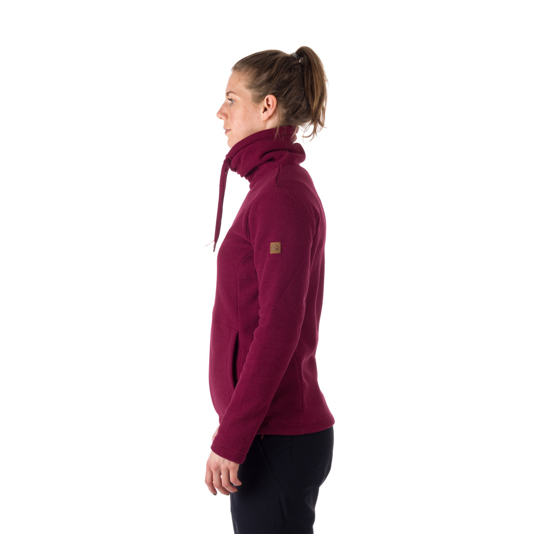 MI-4776OR women's outdoor fleece sweater melange style BETHANY