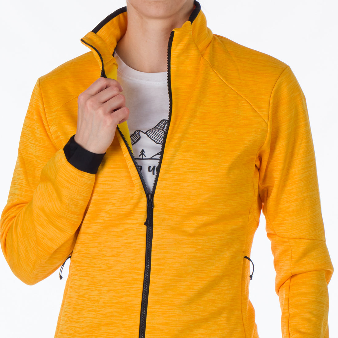 MI-4790OR women's mountain outdoor fit melange fleece sweater KAITLIN