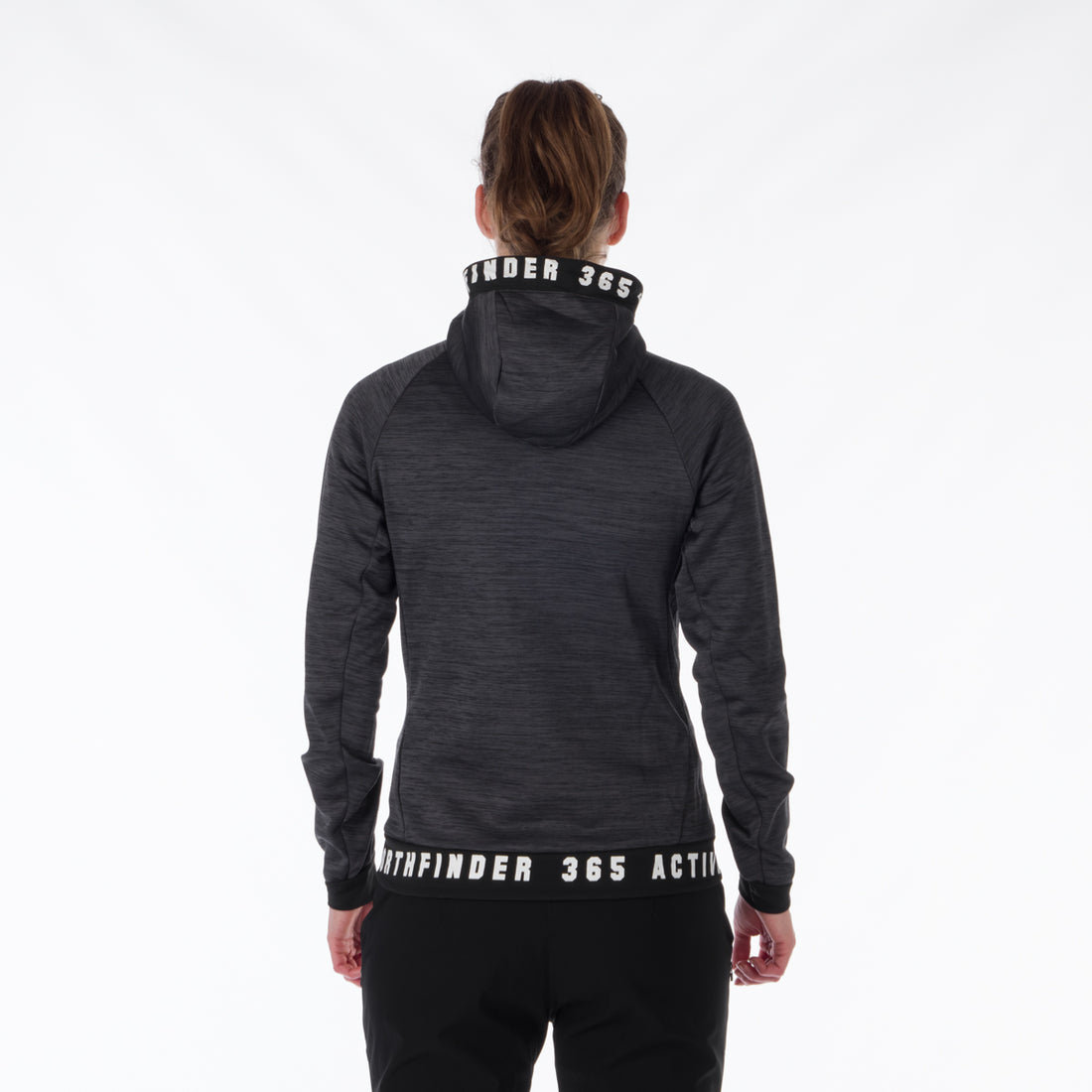 MI-4794OR women's melange hoody active sweater FELICIA