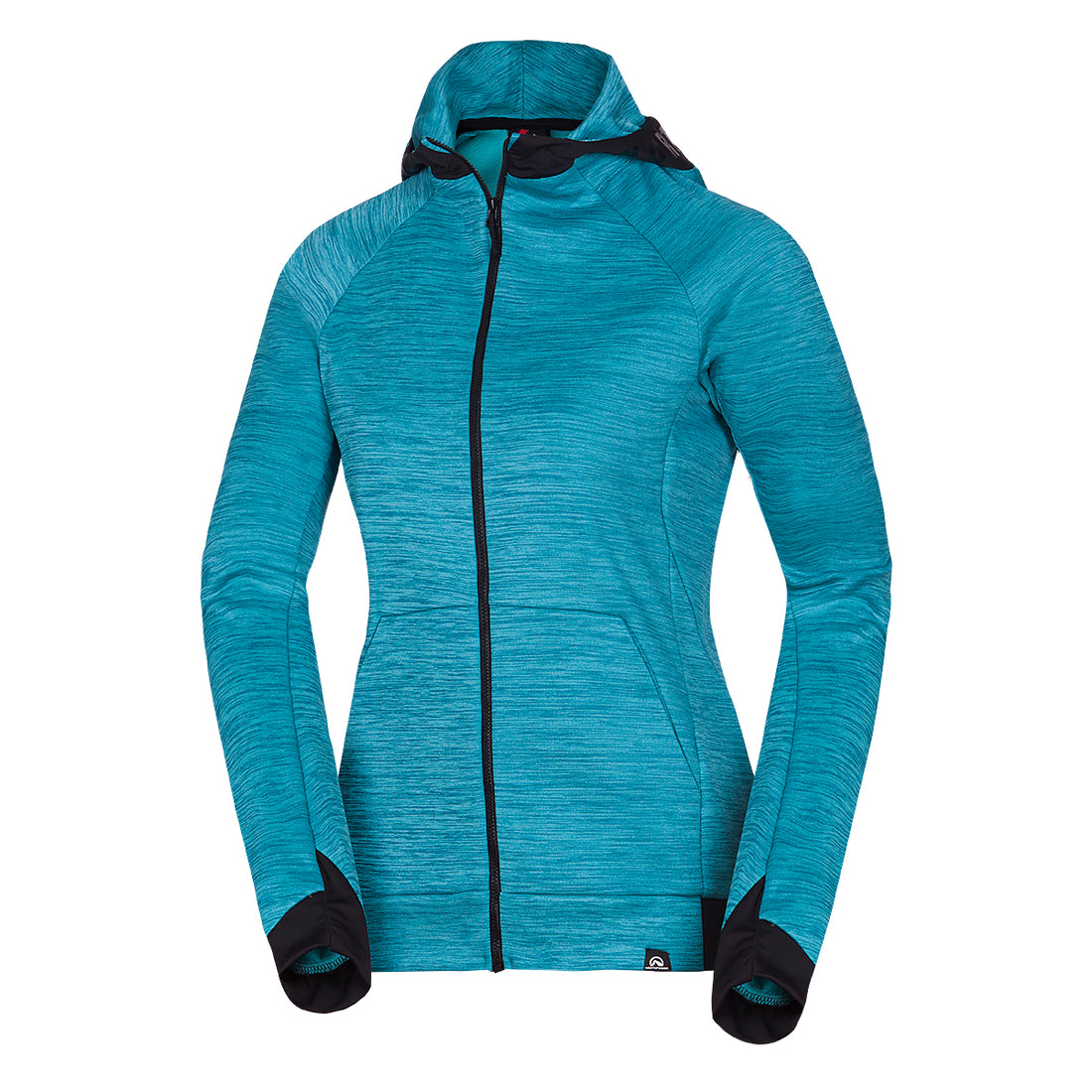 MI-4794OR women's melange hoody active sweater FELICIA